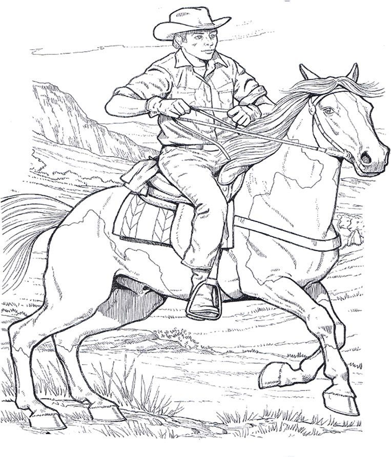 Cavallo 22 disegni da colorare per adulti for Immagini di cavalli da disegnare